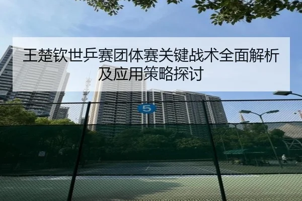 王楚钦世乒赛团体赛关键战术全面解析及应用策略探讨